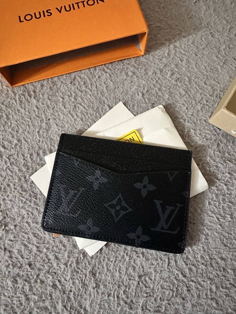 Louis Vuitton Card Holder (czarny, monogram classic)