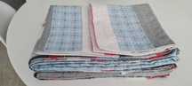 Cochas decorativas de camas individuais em Patchwork