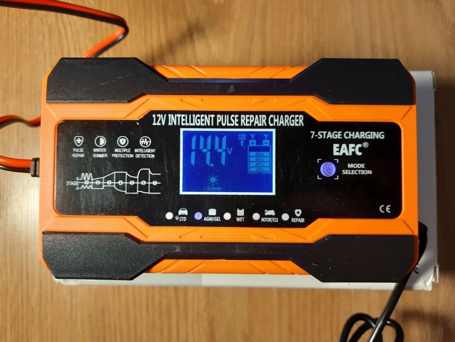 Зарядний пристрій 12А, автоматична зарядка АКБ 12А 12В