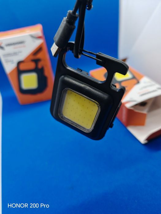 Latarka LED COB kieszonkowa. 6500k. 5w1