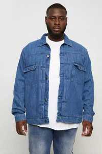 Чоловічий піджак джинсова куртка дуже великий розмір 4XL, 5XL
