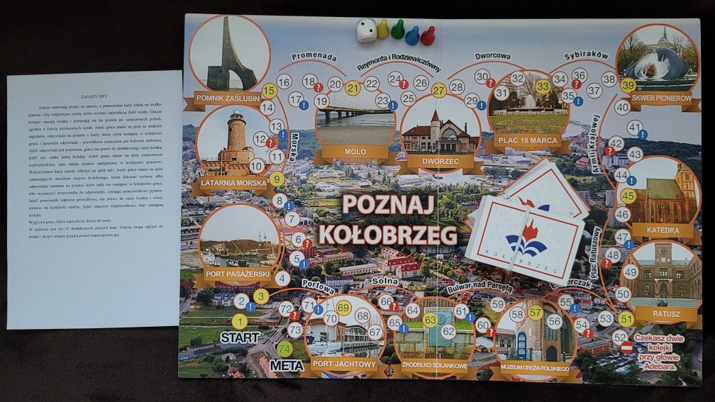 Gra planszowa "Poznaj Kołobrzeg"