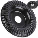 Tarnik TARCZA DO SZLIFOWANIA Rzeźbienia DREWNA 125mm Wypukła, Czarna
