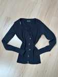 Only sweter guziki czarny damski