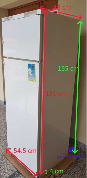 Frigorífico NARDI modelo AT275A para REVISÃO ou Peças