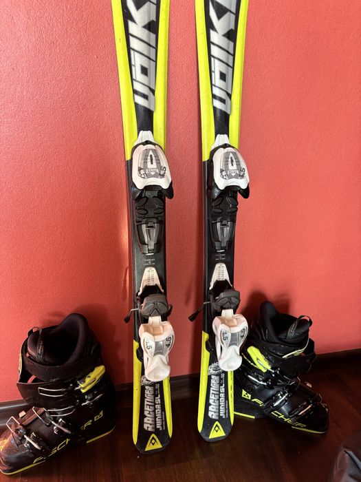 Narty dziecięce 100 cm plus buty komplet
