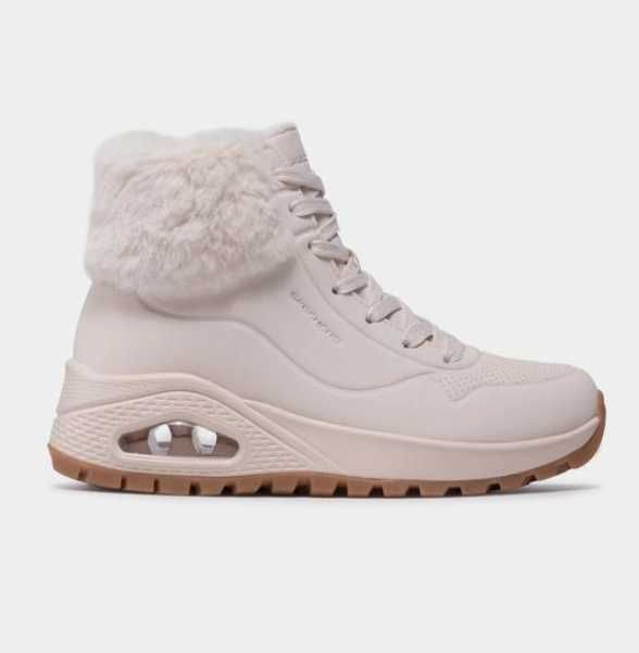 Оригінальні жіночі черевики skechers/ жіночі бежеві черевики скечерс