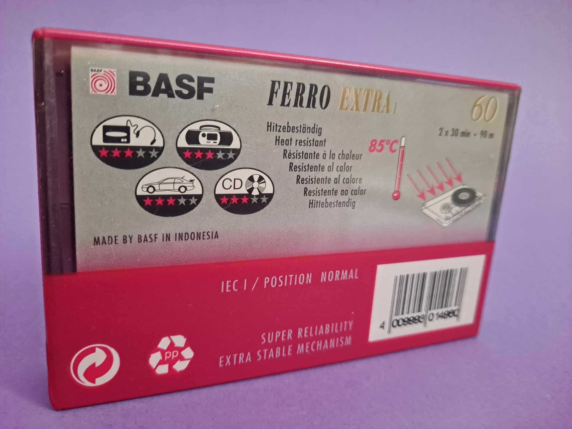 BASF Ferro Extra I normal NOWA FOLIA kaseta magnetofonowa