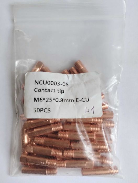 Наконечник M6/0.8/25 для зварювання,  напівавтомат MIG/MAG