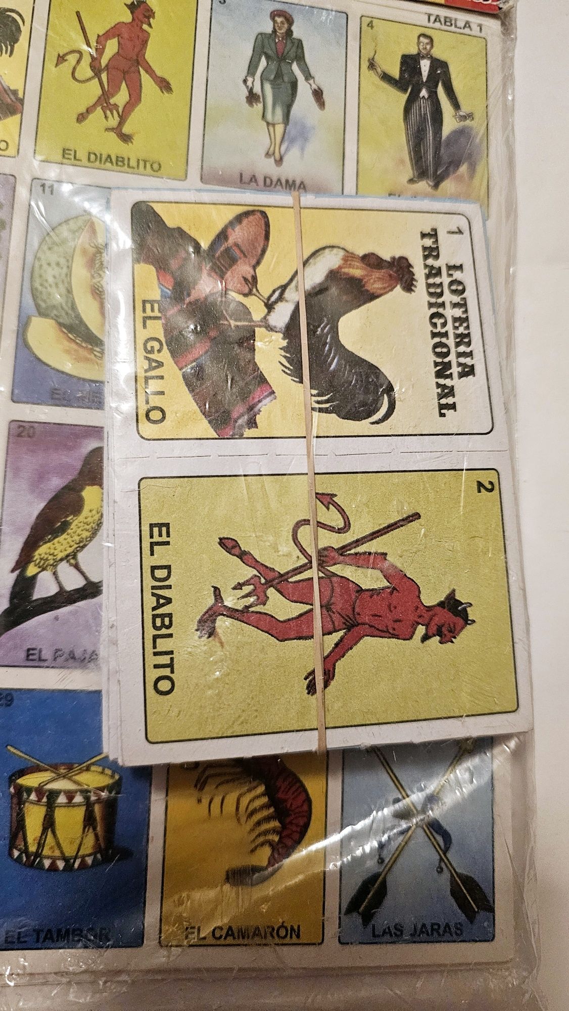 Meksykańska klasyczna gra La Loteria tablice bingo