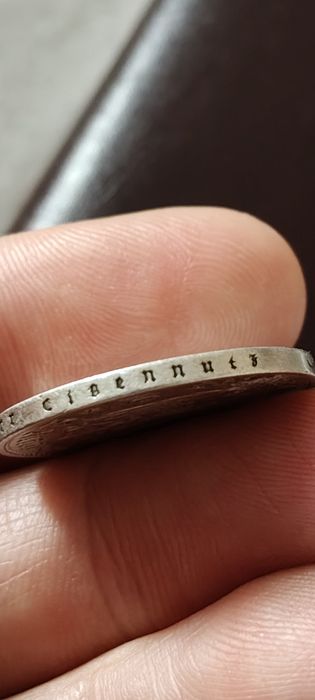 Dwie marki 1934 kościół srebro