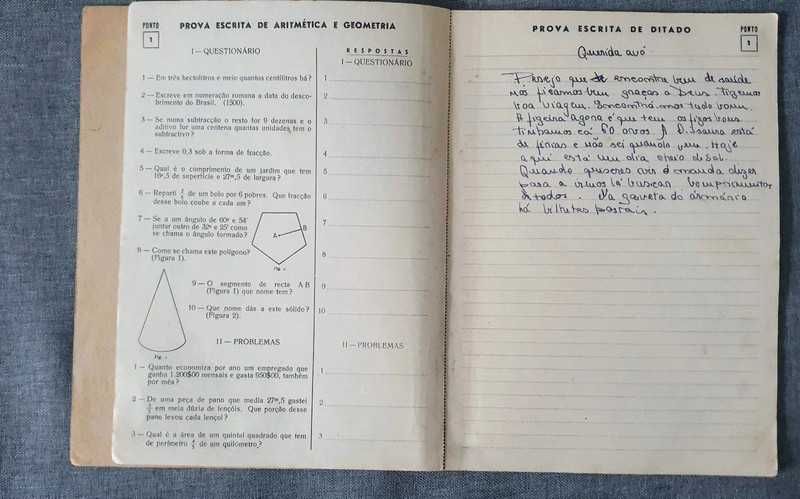 Caderno de dezasseis pontos antigo exame de admissão porto editora