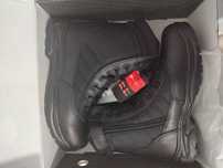 Botas SAFETY JOGGER pretas, ideais para vigilantes, PSP e seguranças.