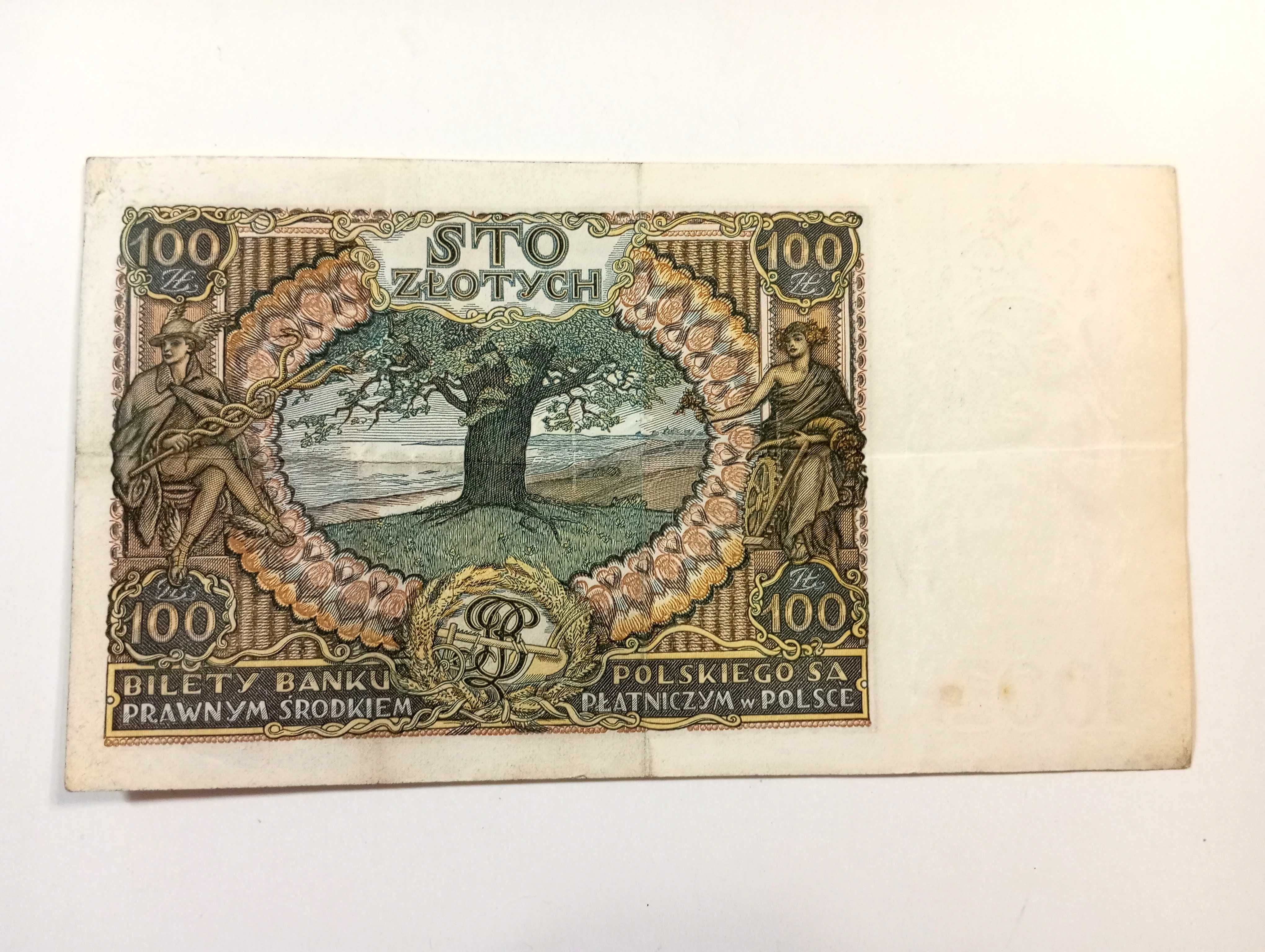 100 zł 1934   - AX - dodatkowy znak wodny  +X+
