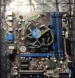 MSI B85M-E45 + Intel Core i5-4460 + chłodzenie Intel + 16 GB RAM DDR3