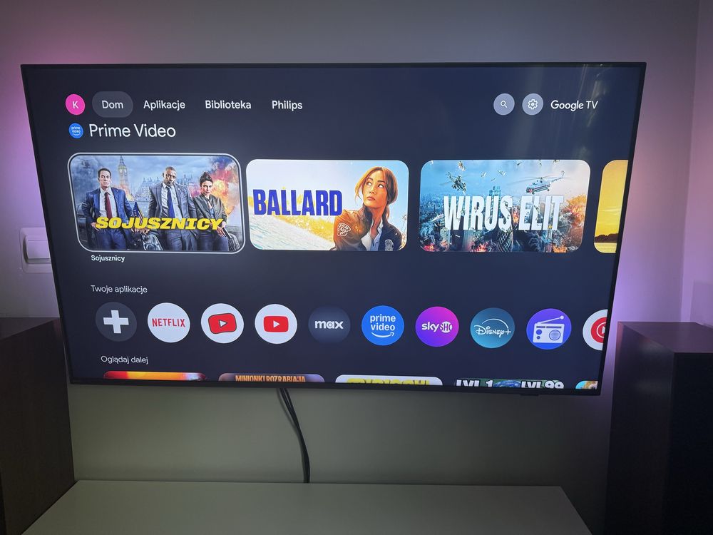 Philips 65pus8818 ambilight 120hz google tv
