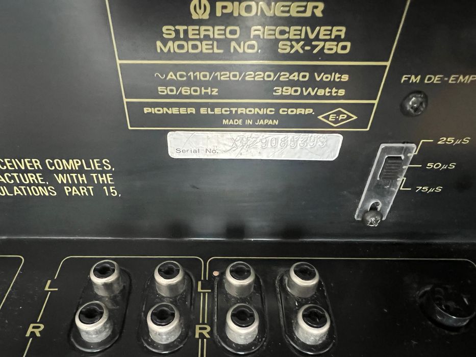 PIONEER SX-750 amplituner vintage, po renowacji, stan kolekcjonerski!