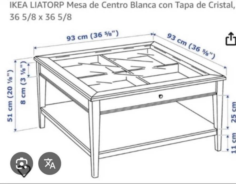 Mesa de centro Liatrop Ikea