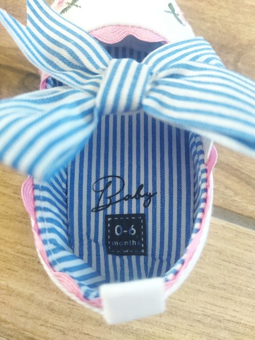 NOWE buciki niemowlęce niechodki balerinki 0-6 miesięcy r. 17/18 11cm