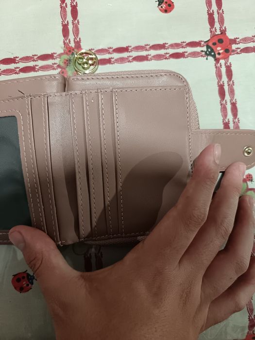 carteira  para mulher  cor rosa + oferta brindes