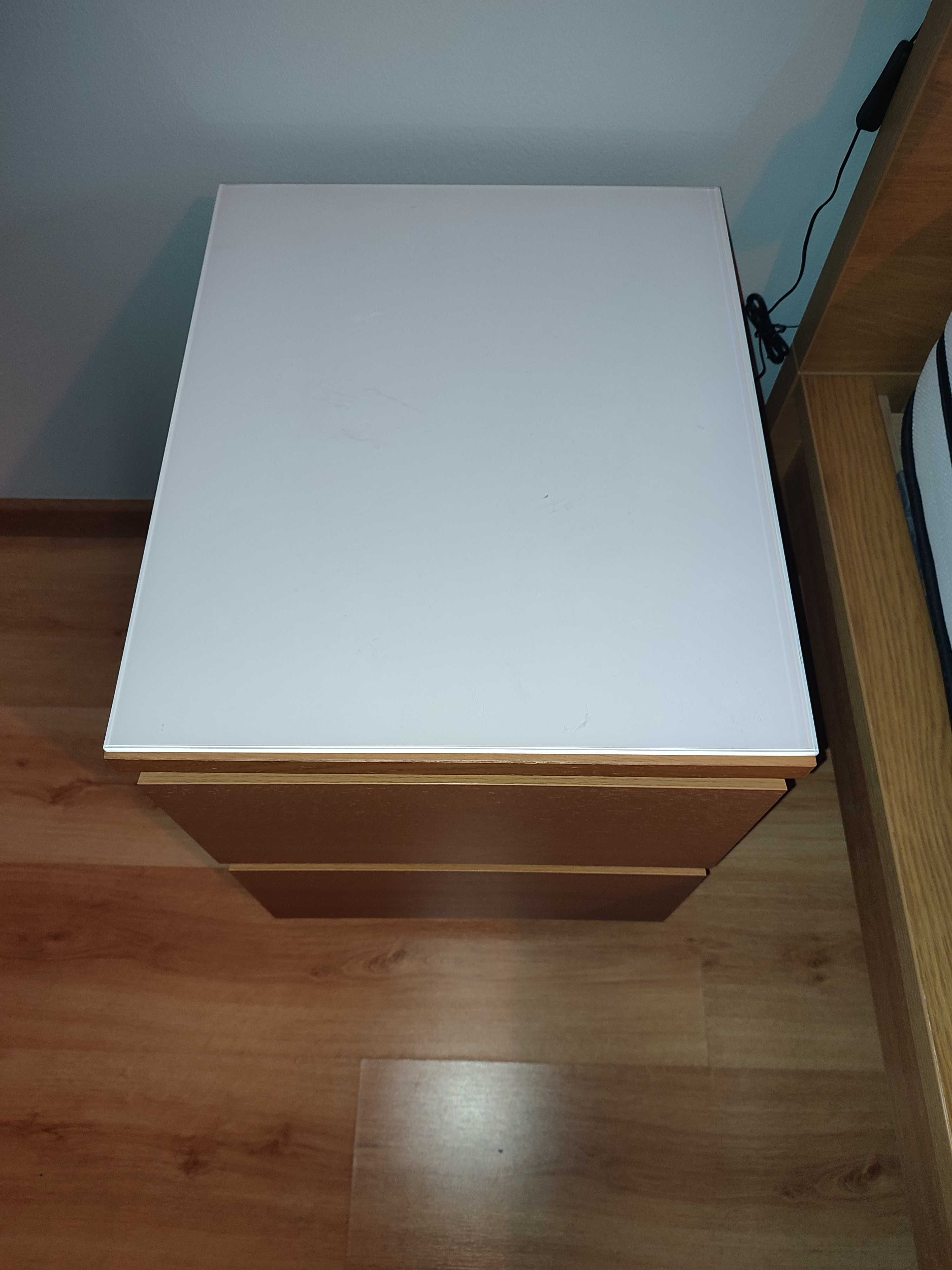 MALM - tampo de vidro branco 40X48