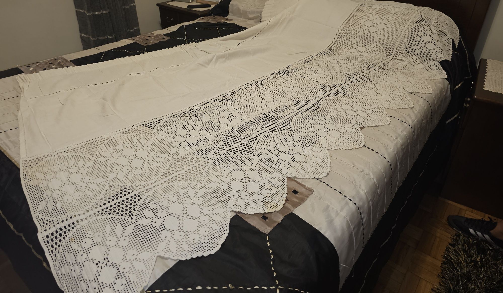 Cortina de quarto em linho