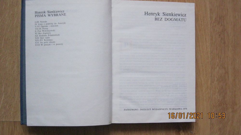 Książki " Sienkiewicz " dzieła