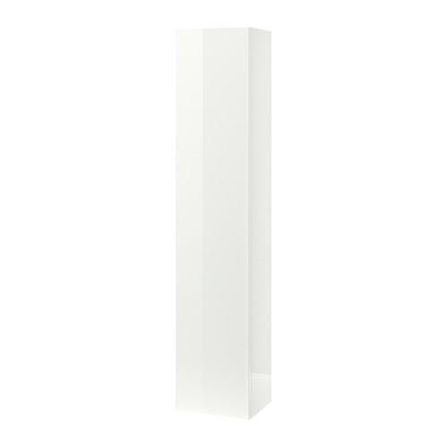 IKEA GODMORGON Szafka łazienkowa wysoka, połysk biały, 40x32x192 cm