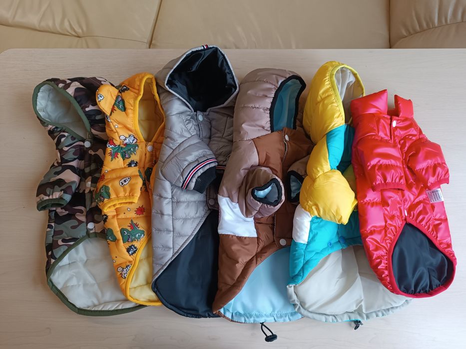 Осень курточки для собак новые на синтепоне