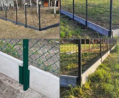 Ceownik metalowy do podmurówki ogrodzenie panelowe brama