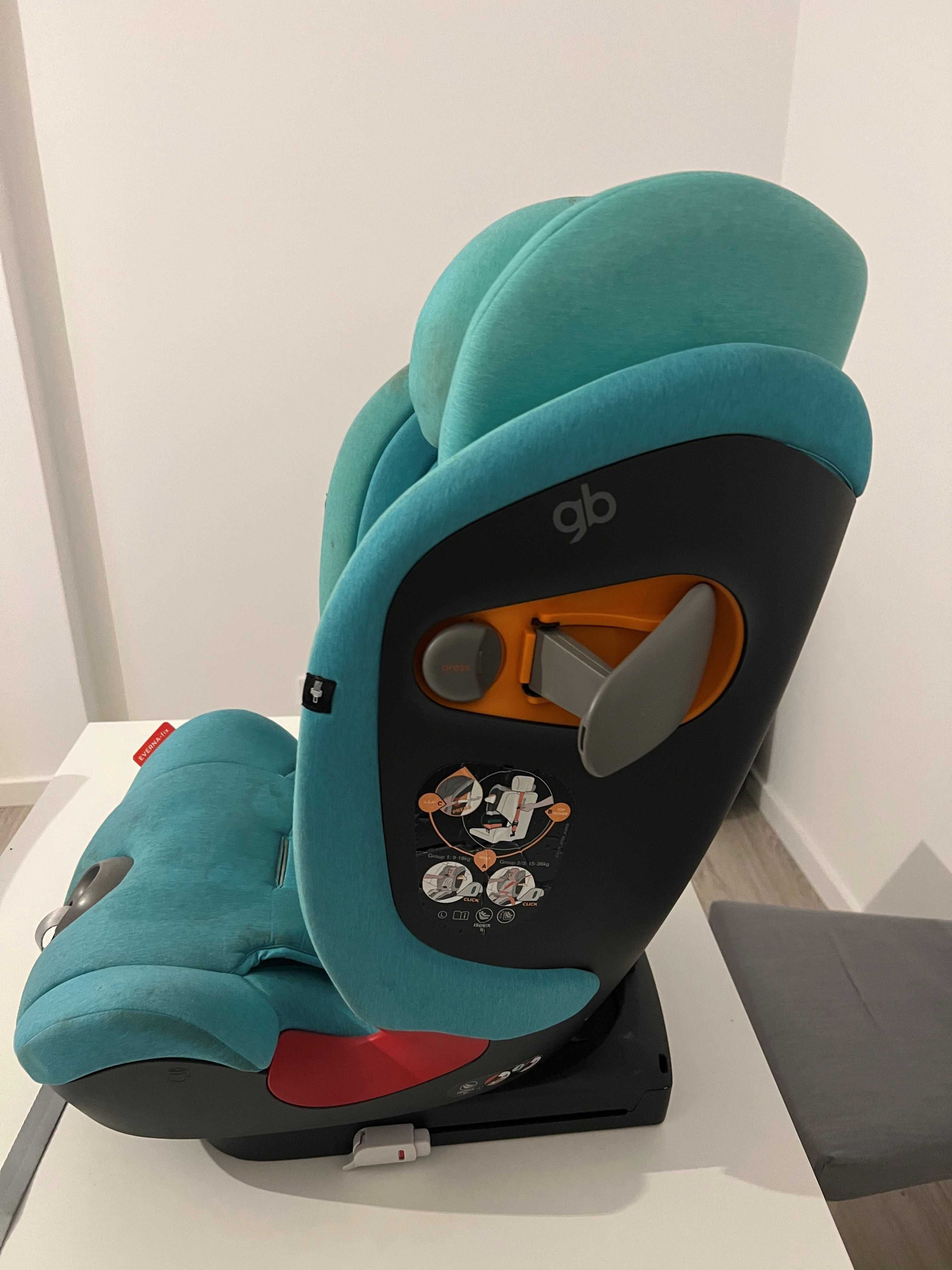 Cadeira GB  - Isofix B1 - Grupo 1, 2 e 3