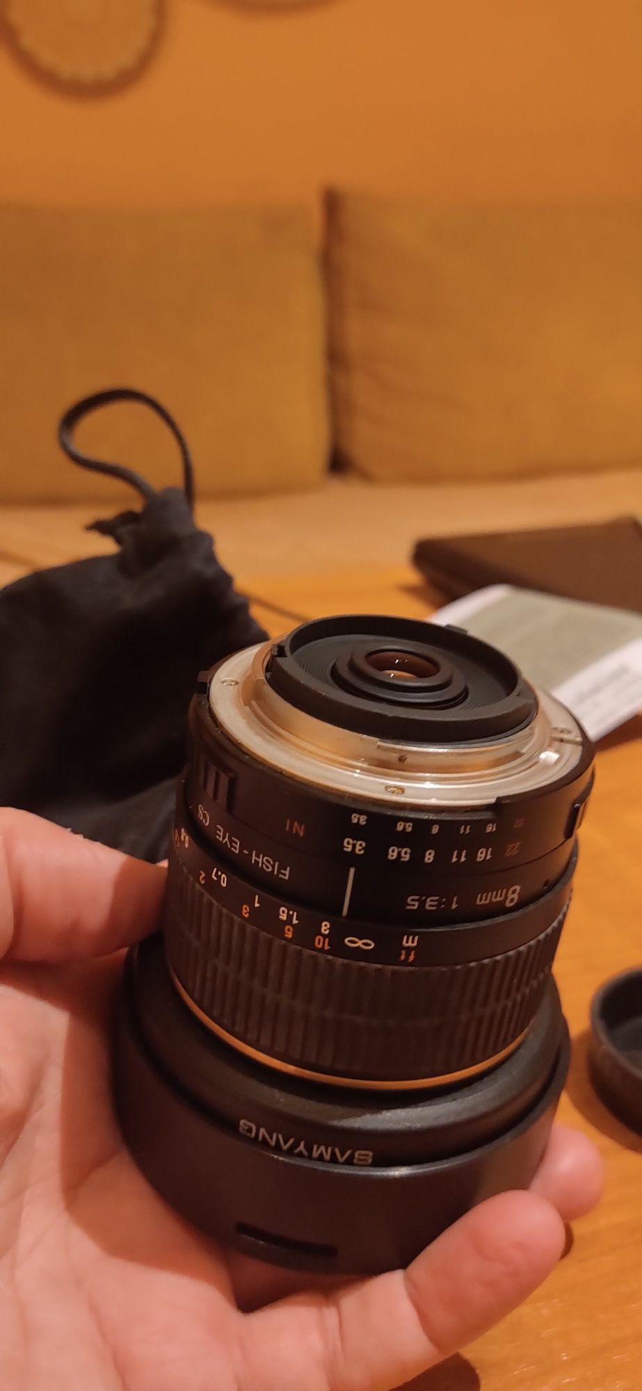 Obiektyw Samyang Falcon 8mm Rybie Oko Fish Eye f/3.5 Canon Sony Nikon