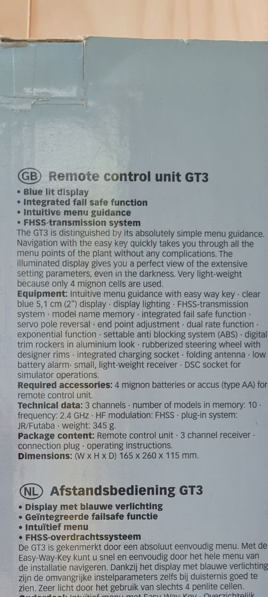 Nowa aparatura sterująca 3 kanałowa do modeli 2.4GHz Modelcraft GT3