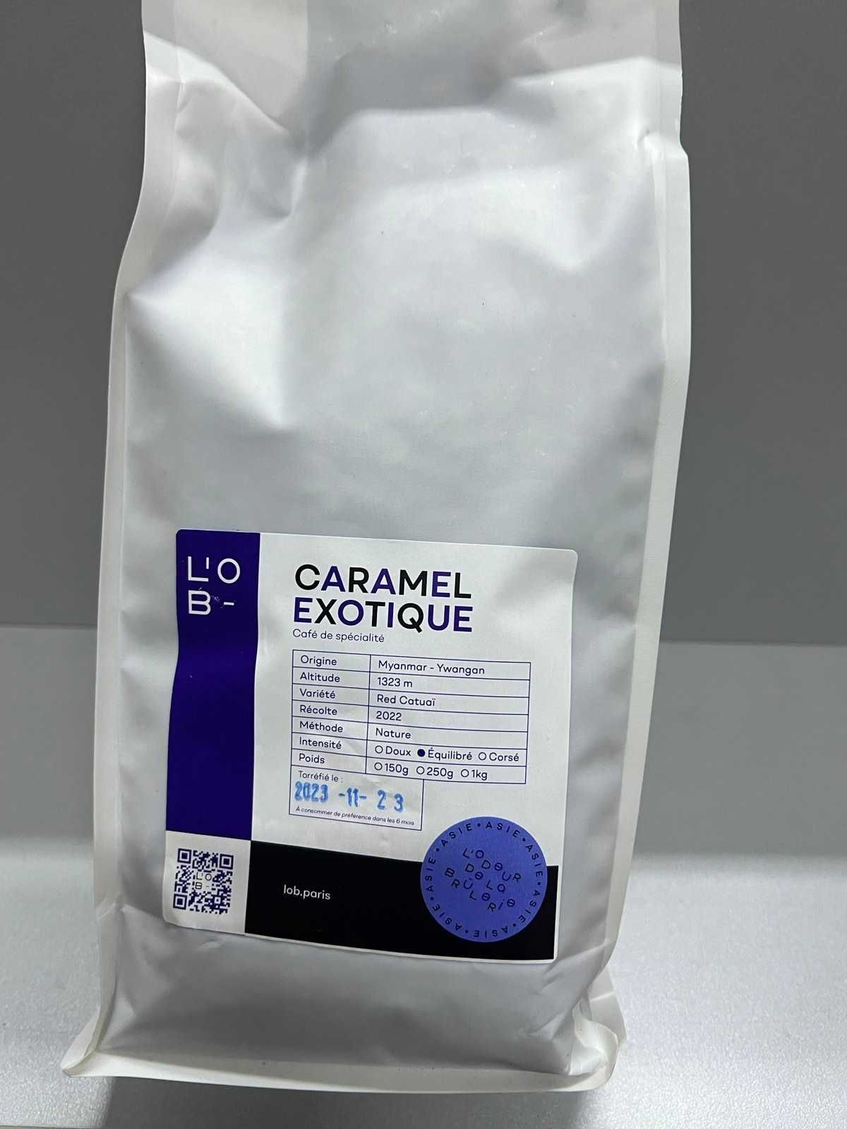 L'OB L'Odeur de la Brûlerie Caramel - Exotique Кофе в зернах, 1 кг