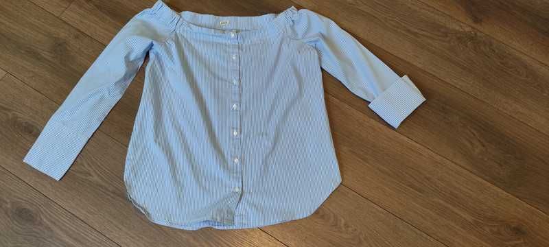 Koszula w błękitno-białe paski