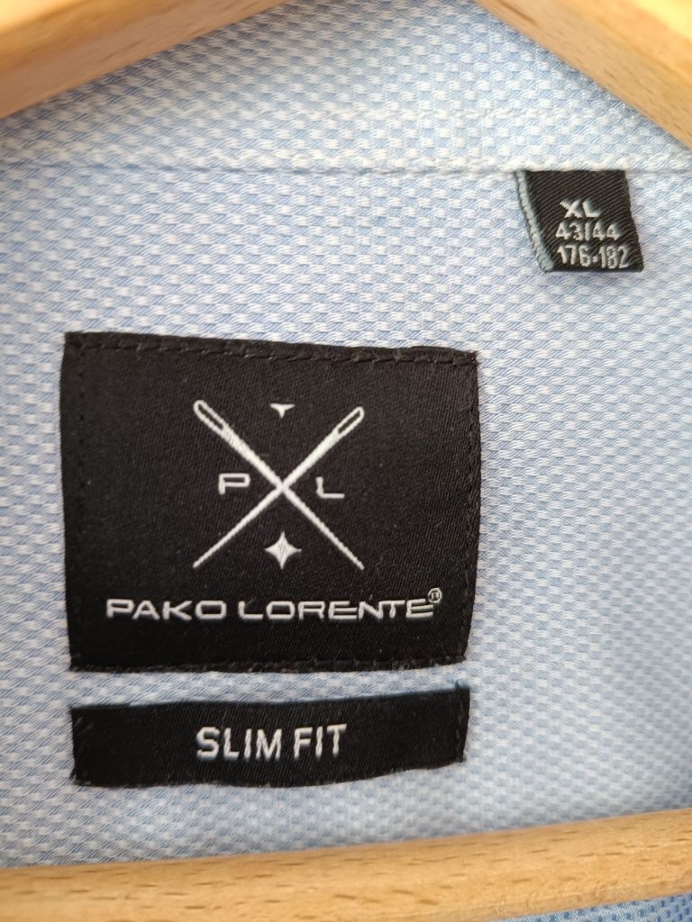 Błękitna koszula  bawełna 100% marki Pako Lorente roz 43/44