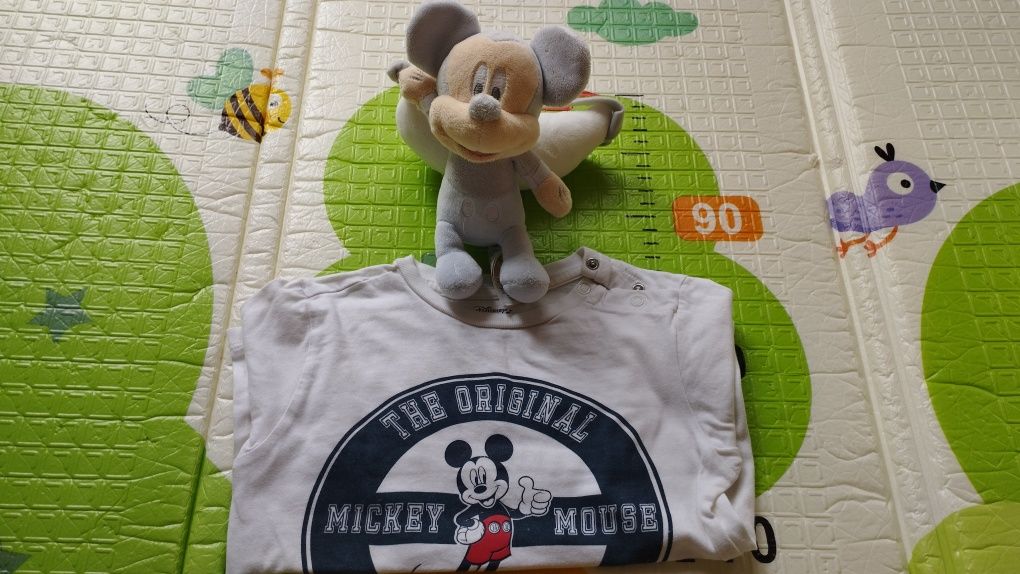 T-shirt Mickey de manga comprida 24-36 meses