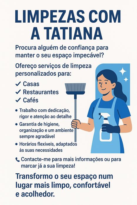 Limpezas com a Tatiana