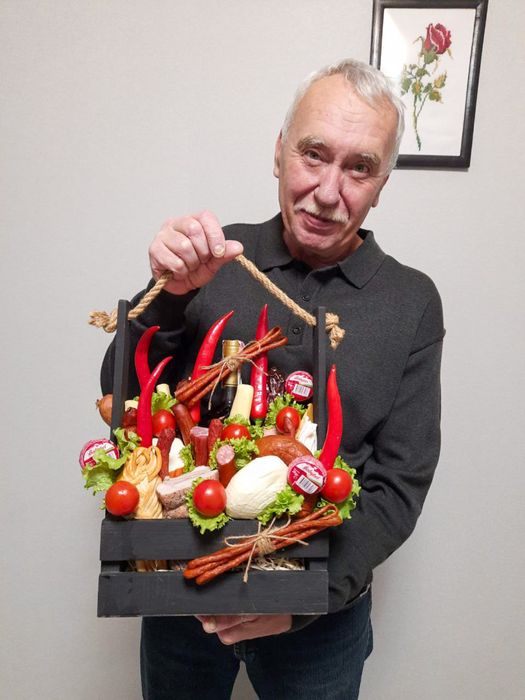 Подарунок для чоловіка , подарунок для тата , букет з сухофруктів