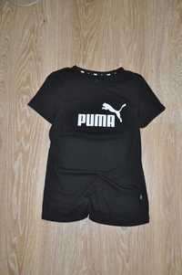 Черная трикотажная футболка puma