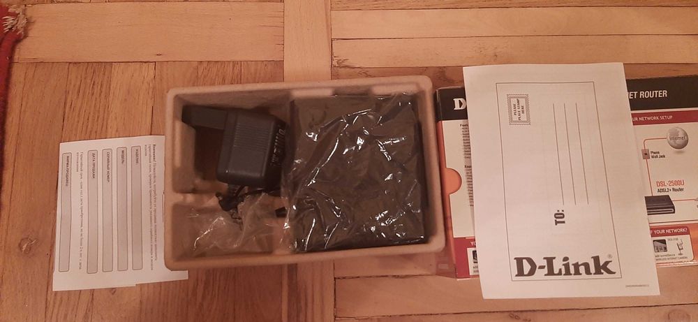 Продам D-link DSL-2500U ADSL2 + Enternet Router