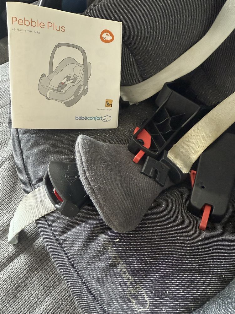 Ovo bebeconfort pebble plus + isofix bebeconfort + adapatador Quinny