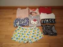 Lote de roupa para menina 7-8 anos verão