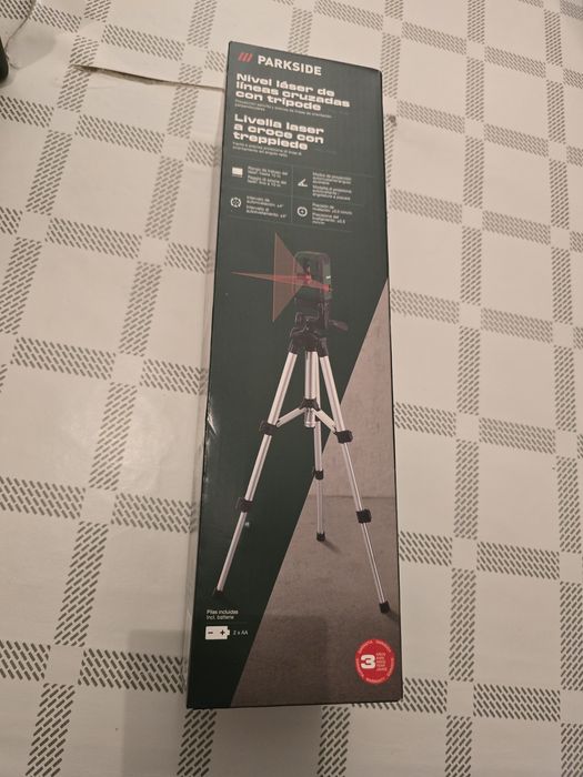 Nível de laser de linha cruzada com tripé parkside