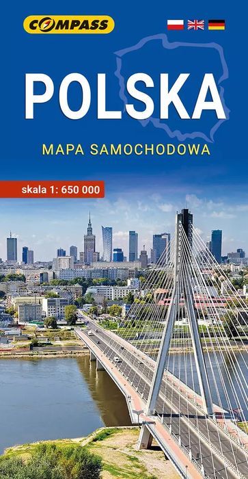 Polska - Mapa Samochodowa Praca Zbiorowa Nowa
