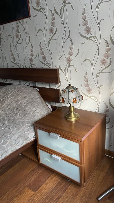 Lampy stojące nocne i wisząca komplet