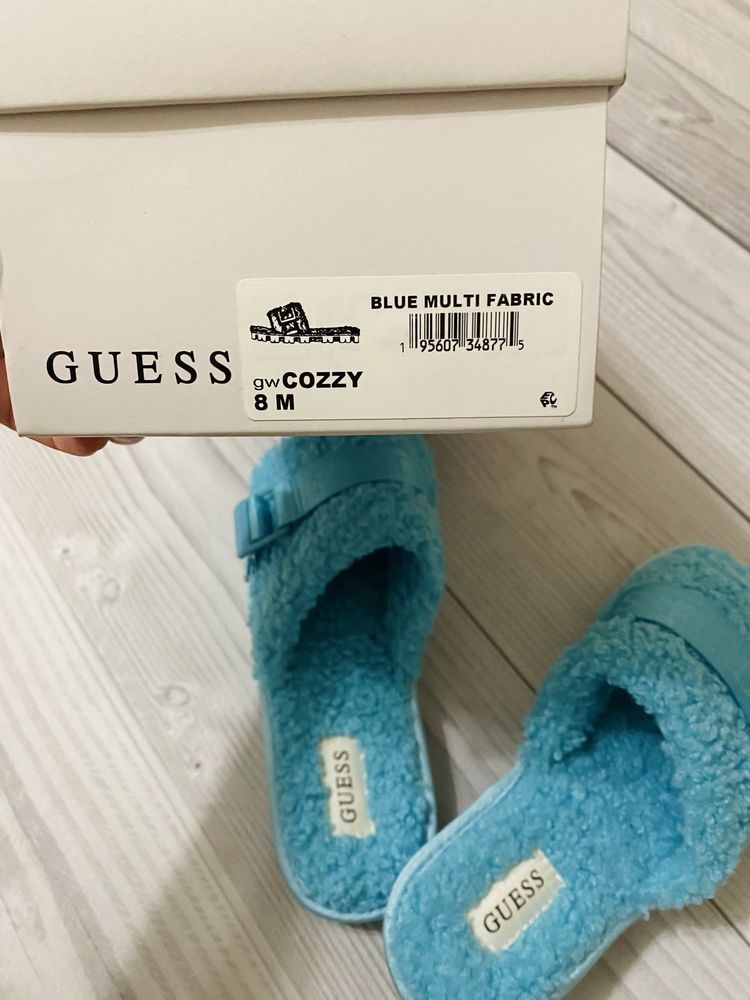 Тапочки Guess, шльопкі, босоножки, шлепки