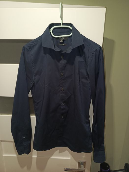 Granatowa koszula XS Slim