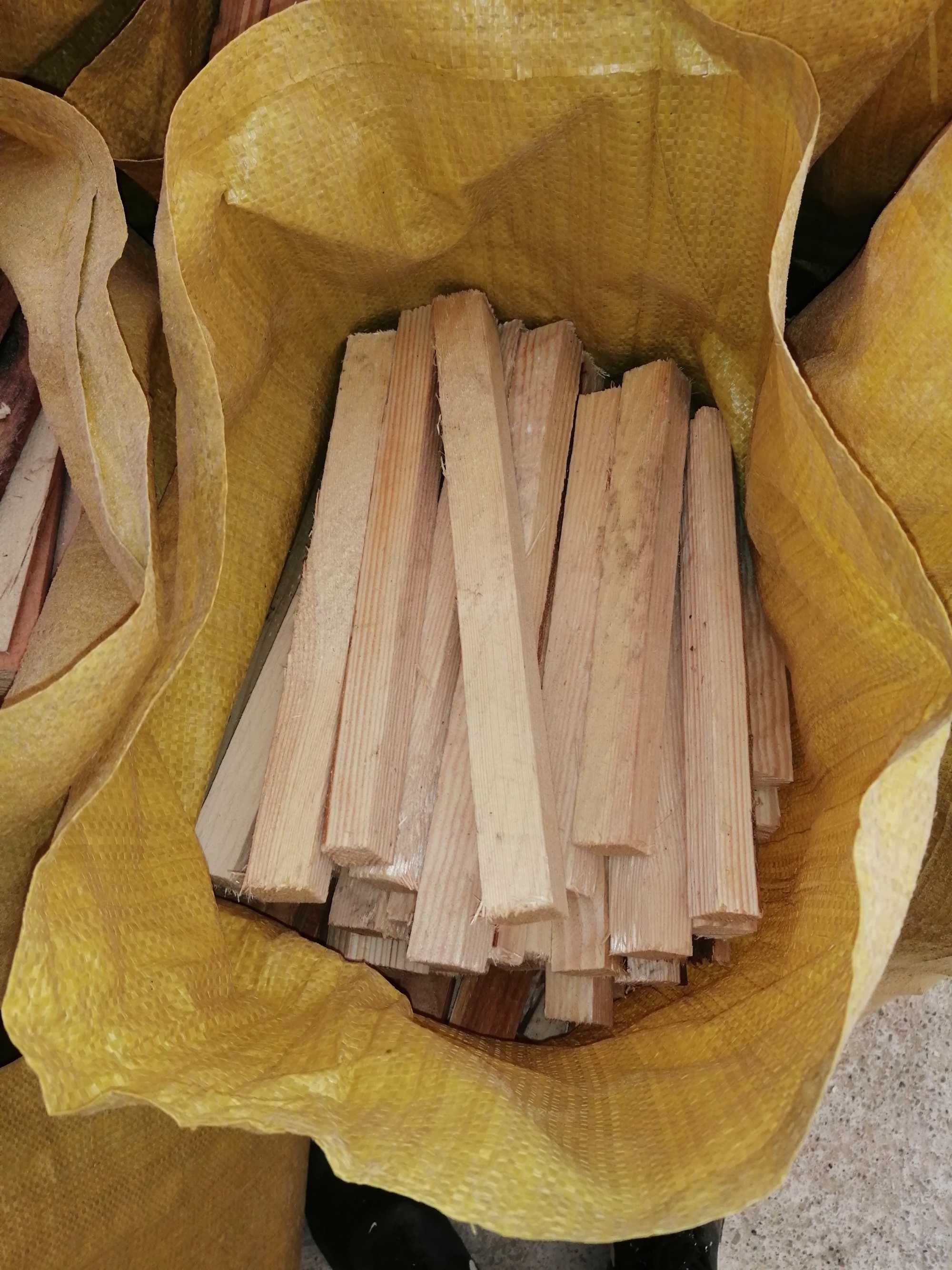 drewno opałowe workowane opał rozpałka worek