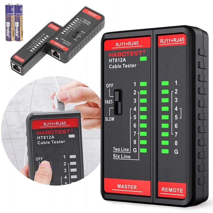 ZESTAW Tester Przewodów +Próbnik Napięcia +Tester Gniazd Elektrycznych